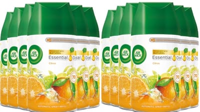 Air Wick Navulling Essential Oil Citrus 12 x 250 ml Voordeelverpakking