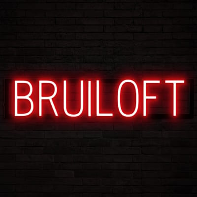 BRUILOFT - Lichtreclame Neon LED bord verlicht | SpellBrite | 71,19 x 16 cm | 6 Dimstanden & 8 Lichtanimaties | Reclamebord neon verlichting