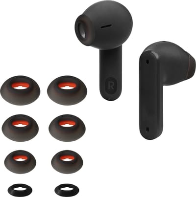 kwmobile 8x Reserve covers voor oordopjes geschikt voor JBL Tune Flex - 4 maten - Silicone dopjes voor in-ear headphones