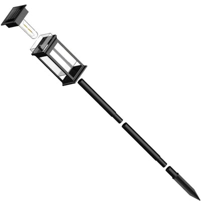 Tuinverlichting op Zonne Energie - Solar Buitenlampen - Zwart