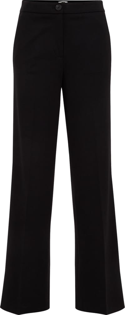 WE Fashion Dames wide leg pantalon met stretch