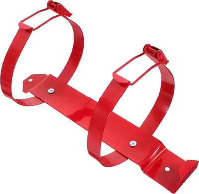 Brandblusser Beugel - Brandblusserhouder Muurbeugel - Veiligheid Vergroten - Verstelbaar Universeel Ontwerp - 25.5 x 11.5 x 11.5 cm - Rood