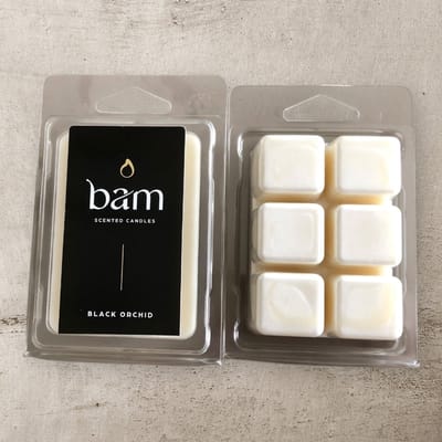 BAM Waxmelts Black Orchid – Zwarte Orchidee Geurwax – Vegan Wax Melts van Natuurlijke Zonnebloemwas – Sterk Geurend – Voor Waxbrander