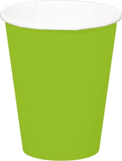 Folat Feest drinkbekers - 24x stuks - groen - papier - 350 ml - verjaardag/party