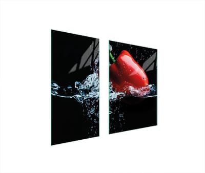 TMK ArtDeko Serie - Snijplank - Paprika - 75x52 cm - Gehard Glas