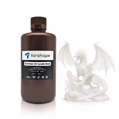 Forshape 3D Printer UV Resin Wit 1kg – Hars voor LCD/DLP/SLA Resinprinters