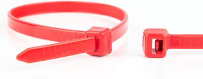 Kabelbinders - 200 x 3,6mm - Trekkracht tot 18,2kg - 100 stuks - Rood