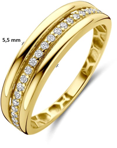 14K Geelgouden Ring met Zirkonia 4035012 – 5,5 mm