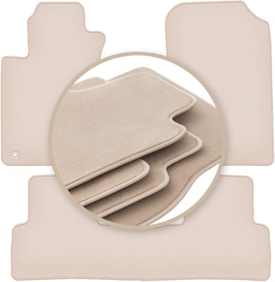 PREMIUM beige vloermatten voor: Honda CR-V III SUV 2006-2012
