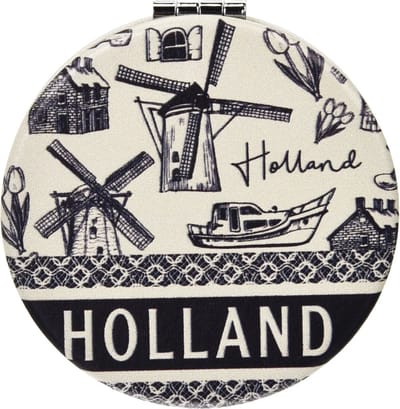 Spiegel Rond - Holland Souvenir - Zwart - Robin Ruth