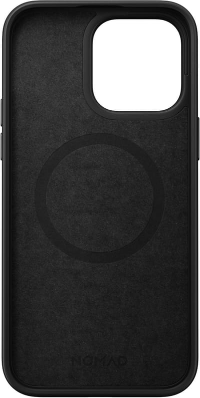 Nomad Sport Case - geschikt voor iPhone 14 Pro Max - met high-gloss gekleurde achterzijde - geschikt voor MagSafe & draadloos laden - Zwart