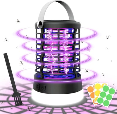 Elektrische insectenverdelger voor buiten met 3 lichtmodi - Muggenlamp en vliegenval
