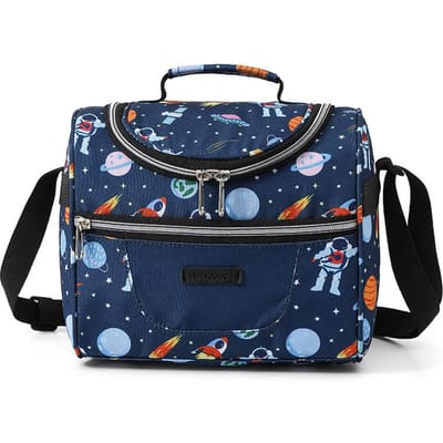 Nieuwe Cartoon Print Tote Koeltas Lunchtas Draagbaar Ontwerp Buiten Picknick Kantoor School Isolatietas met Schouderband Praktisch Gebruik