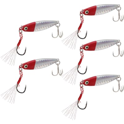 5 Stuks 15g Metalen Vib Harde Vislures Jigging Vis Aas Kunstmatig Harde Lure met Paillet Laser gray
