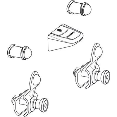 Givi Monokey Rack Side Configuration Kit Topkoffer Achtermontage Zilver