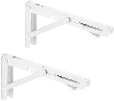 1 Paar klapconsoles for zware lasten 250 x 120 mm wit draagkracht tot 150 kg van SOTECH