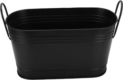 Houtopslag Emmer - Brandhout Bak - Haard en Tuin - Weerbestendige Constructie - 56 cm - Zwart