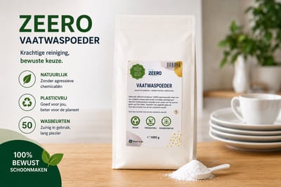 GOING ZEERO Natuurlijk Vaatwaspoeder – Krachtige Reiniging – 50 Wasbeurten – Milieuvriendelijk & Plasticvrij