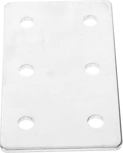 Aluminium Profiel Connector - Versterkte Plaat Beugel - Frame Constructies Bouwen - Koolstofstaal Materiaal - 8.8x5.2cm - Zilver