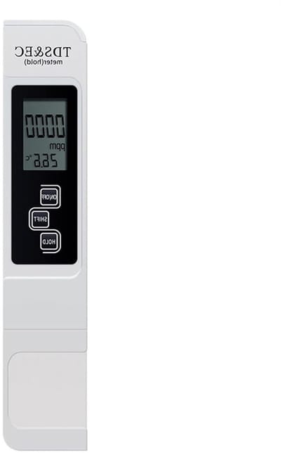 TDS Water Tester - Digitale Meter - Waterkwaliteit Meten - Inclusief Temperatuur - 0-9999ppm - Wit