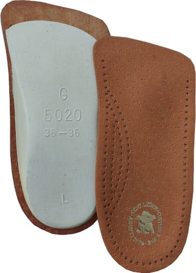 SV Exclusief Steunzool - 3/4 Inlegzool met Voetbed - Ondersteunt en ontlast de voet - Voorkomt vermoeide voeten - Maat 35/36