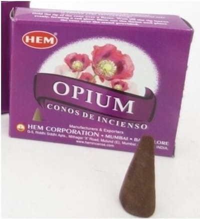 Wierook kegeltjes in huisgeur Opium - 20x kleine kegeltjes - Ontspannend - Kalmerend