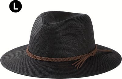 Nivard Zonnehoed - Reishoed - UV Beschermende Hoed - Bucket Hat - Festival - Pet - Hoedje Voor Dames & Heren - Hoofdbescherming - Zwart - Maat L