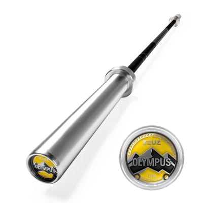 ZEUZ Olympische Halterstang 15kg – 200cm Barbell Stang - Olympus Editie