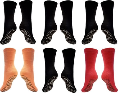 Anti Slip Huis-sokken Set Van 6 Paar Maat 35-38