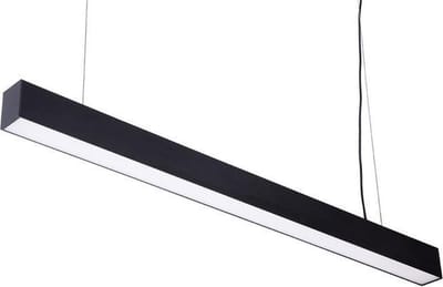 Groenovatie LED Linear Hangarmatuur Kantoorverlichting - 36W - 120cm - Zwart - Warm Wit