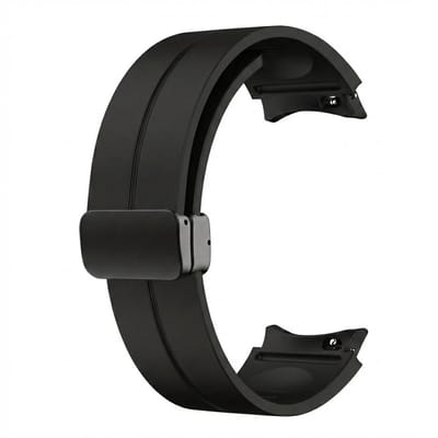Zwart siliconen horlogebandje Geschikt voor serie samsung galaxy watch 7 / 6 / 5 / 5 pro / 4 / FE / ACTIVE / ACTIVE 2 20 mm watch strap geschikt voor Samsung Galaxy Watch zacht flexibel sportbandje waterbestendig comfortabel polsbandje