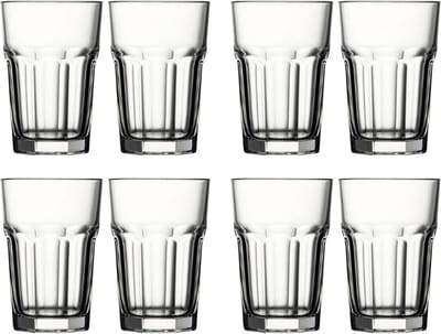 Luxe Longdrinkglazen - 420ml/42cl - (8 Stuks) - Drinkglas - Limonadeglazen - Glas - Hoogwaardige kwaliteit - Glazenset - Drinkglazen - Cocktailglazen