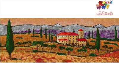 Stick-it Toscaans landschap XXL ca. 30.700 stukjes, compatible met Ministeck
