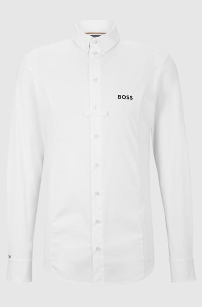 Boss Equestrian Wedstrijdshirt Heren Norman Core S Wit