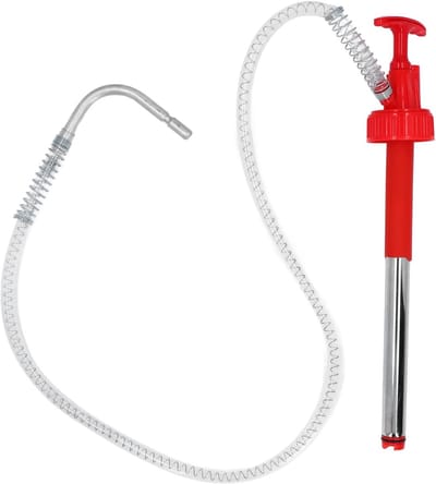 Draagbare handpomp voor vloeistoffen - Lekvrije verticale olie drum pomp voor 20L vaten, ideaal voor transport en transfer van olie en brandstoffen