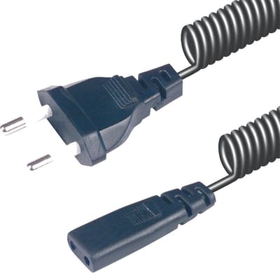 Scanpart scheerapparaat oplaad snoer 1.5 meter - Met stekker - Geschikt voor Braun Philips Remington Panasonic Wahl - Netsnoer - Laadsnoer - Oplader - Universeel