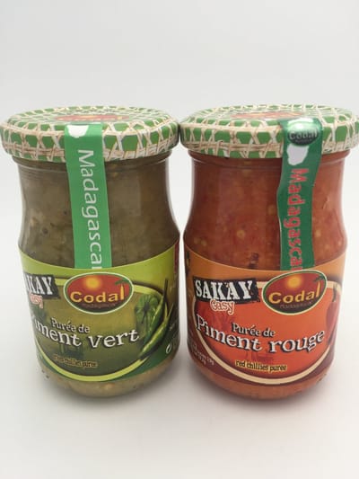 Chili Saus - uit Madagaskar - Rode en Groene