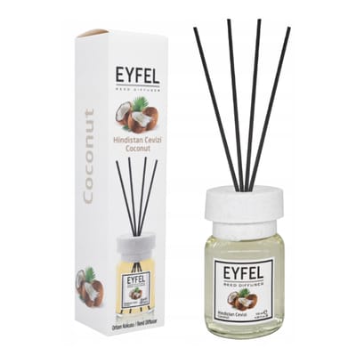 EYFEL - REED DIFFUSER - GEURSTOKJES - HUISPARFUM - COCONUT - 120ML