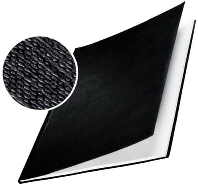 LEITZ Buchbindemappe impressBind, A4, 28 mm, schwarz, Hard Cover, mit Leinenüberzug, Fassungsvermögen: 246 - 280 Blatt (7397-00-95)