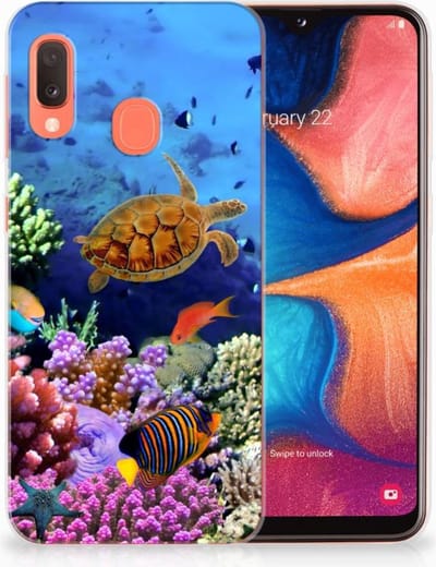 Samsung Galaxy A20e TPU Hoesje Vissen