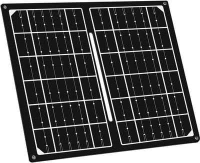 Opvouwbaar Zonnepaneel - Draagbare Energie - Onderweg Opladen - IP65 Waterdicht - 7 Watt - Zwart