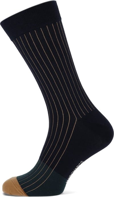 MarcMarcs - 2 Pack Herensokken - Mix Marine - 39/42 - Hoge Kwaliteit Katoen 75% - Super voor onder een pak
