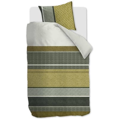 Beddinghouse Benthe dekbedovertrek - Eenpersoons - 140x200/220 - Groen