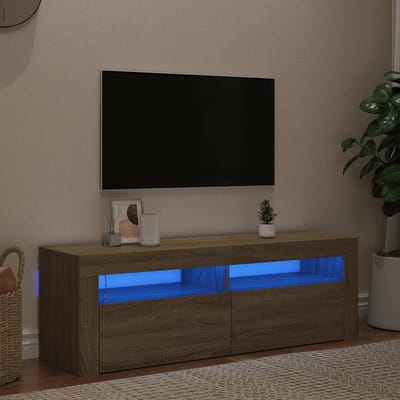 vidaXL - Tv-meubel - met - LED-verlichting - 120x35x40 - cm - sonoma - eikenkleurig