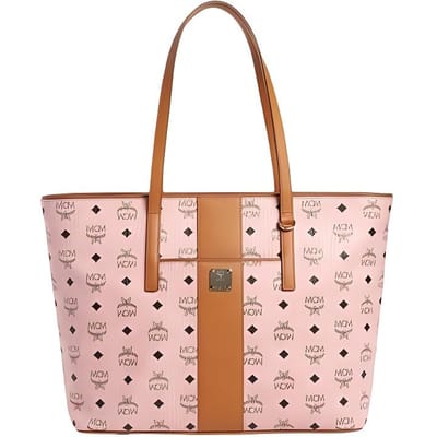 Sac fourre-tout en toile monogramme MCM Sacs fourre-tout pour femme Rose-Brouillard Cognac MWPBAF001PZ001 Basic Set (Bag+Dust Bag) brown