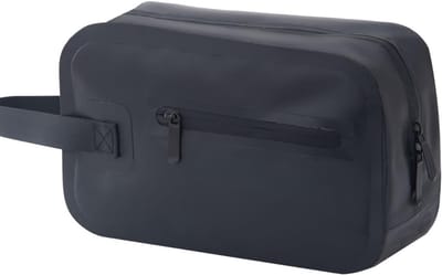 Famanu - Toilettas voor heren, reis-toilettas om op te hangen, toilettas voor mannen, waterafstotende dopkit, reizen, handbagage, cosmeticatas, toiletorganizer voor reizen, vakantie, sport, zwart, Handgepäck