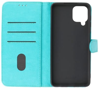 Hoesje Geschikt voor Samsung Galaxy A22 4G - Kaarthouder Book Case Telefoonhoesje - Groen