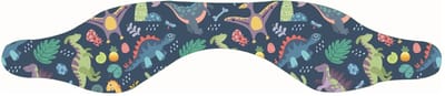 Aventrix Zwem Hoofdband Kind – Oorbeschermer Zwemmen – Neopreen – Voorkomt Water in Oren – Comfortabel & Verstelbaar – 3 t/m 10 Jaar (49-56 cm) - dino blauw