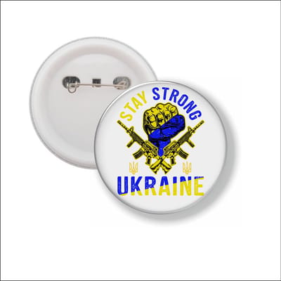 Button Met Speld - Stay Strong Ukraine - Oekraine