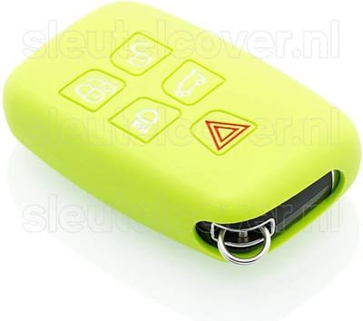 Autosleutel Hoesje geschikt voor Land Rover - SleutelCover - Silicone Autosleutel Cover - Sleutelhoesje Lime groen